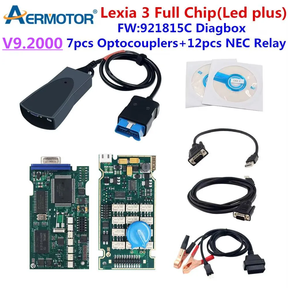 Best Lexia 3 Diagbox V9.2000 Full Chip 921815C Golden Edge Diagnostic Tool V7.83 PP2000 Lexia3 For Citroen For Citroen Auto Scan