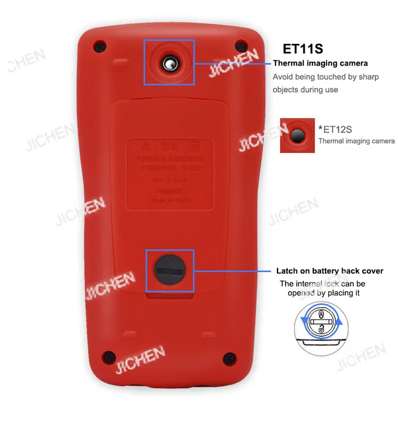 2 In 1 Thermal Imaging Multimeter ET11S/ET12S 90*32 Digital Touch Screen Multifunction Voltmeter, Professional Multimeter Tool
