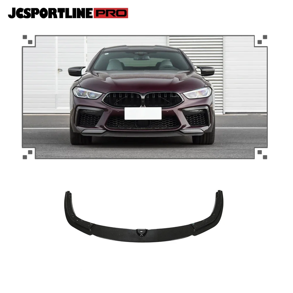 Highly Accurate Data Carbon Fiber Front Lip for BMWs M8 F91 F92 F93 8 Series  2019-2021