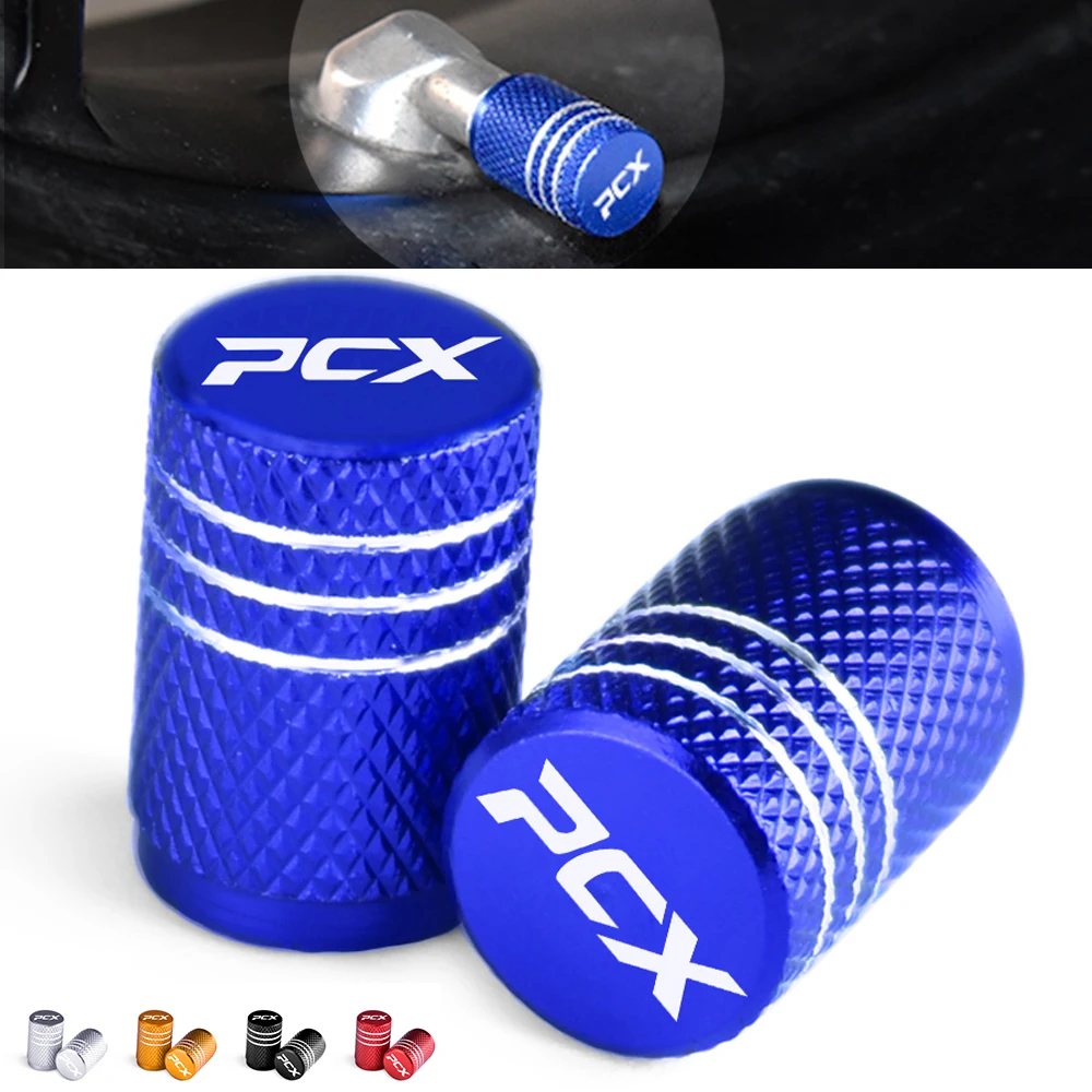 For HONDA PCX 125 PCX125 PCX 150 PCX150 2010-2020 Motorcycle Wheel Tyre Tire Air Aluminum Alloy Valve Caps Stem Cover With Logo