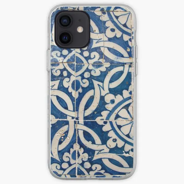 Vintage Portuguese Azulejo Iphone Tough  Phone Case Customizable for iPhone 6 6S 7 8 Plus 11 12 13 14 Pro Max Mini X XS XR Max