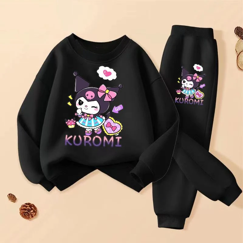 Frühling Herbst Kinderbekleidungssets Mädchen Neue Cartoon-Print Sweatshirts und Jogginghosen 2-teilige Sets Atmungsaktiver Kinder-Trainingsanzug – Detail 4