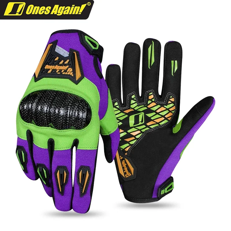 

Ones Again Newest Summer Breathable Men Women Urban Riding Gloves Carbon Fiber Protective Shell Protective Motorcycle Gloves