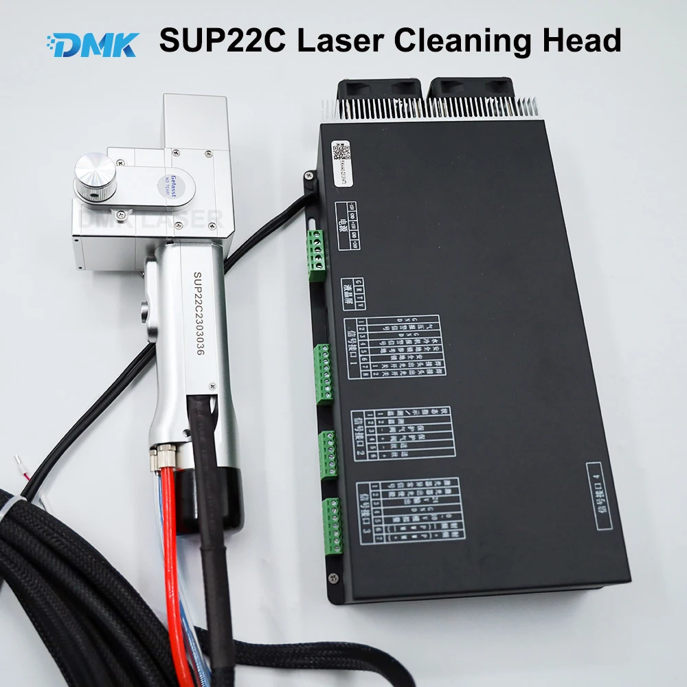 DMK SUP22C Handheld Laser Cleaning Head For CW Laser Cleaning Machine 1000w 1500W 2000w 3000W Metal Surface Treatment