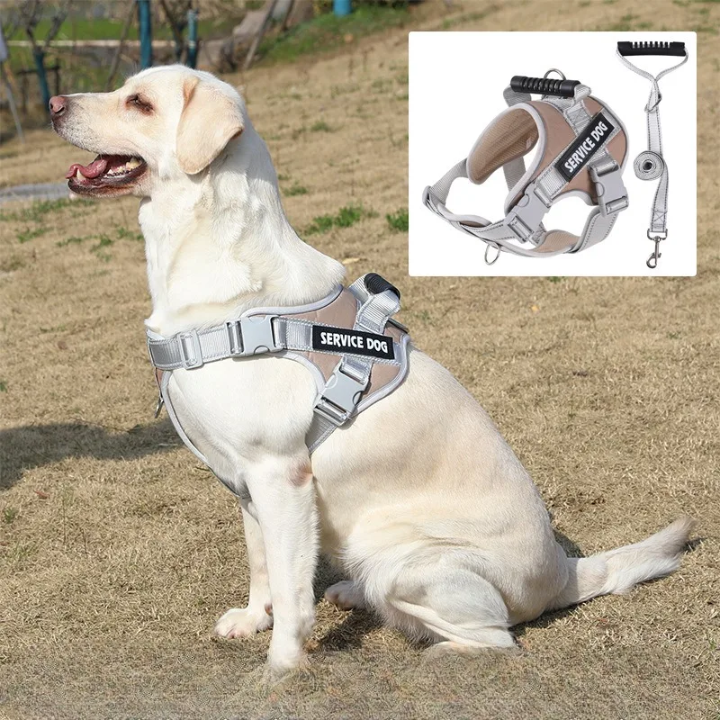 Dog Leash Vest Style Medium and Large Dog Golden Retriever Labrador Puppy Harness Dog Walking Rope Dog Chain