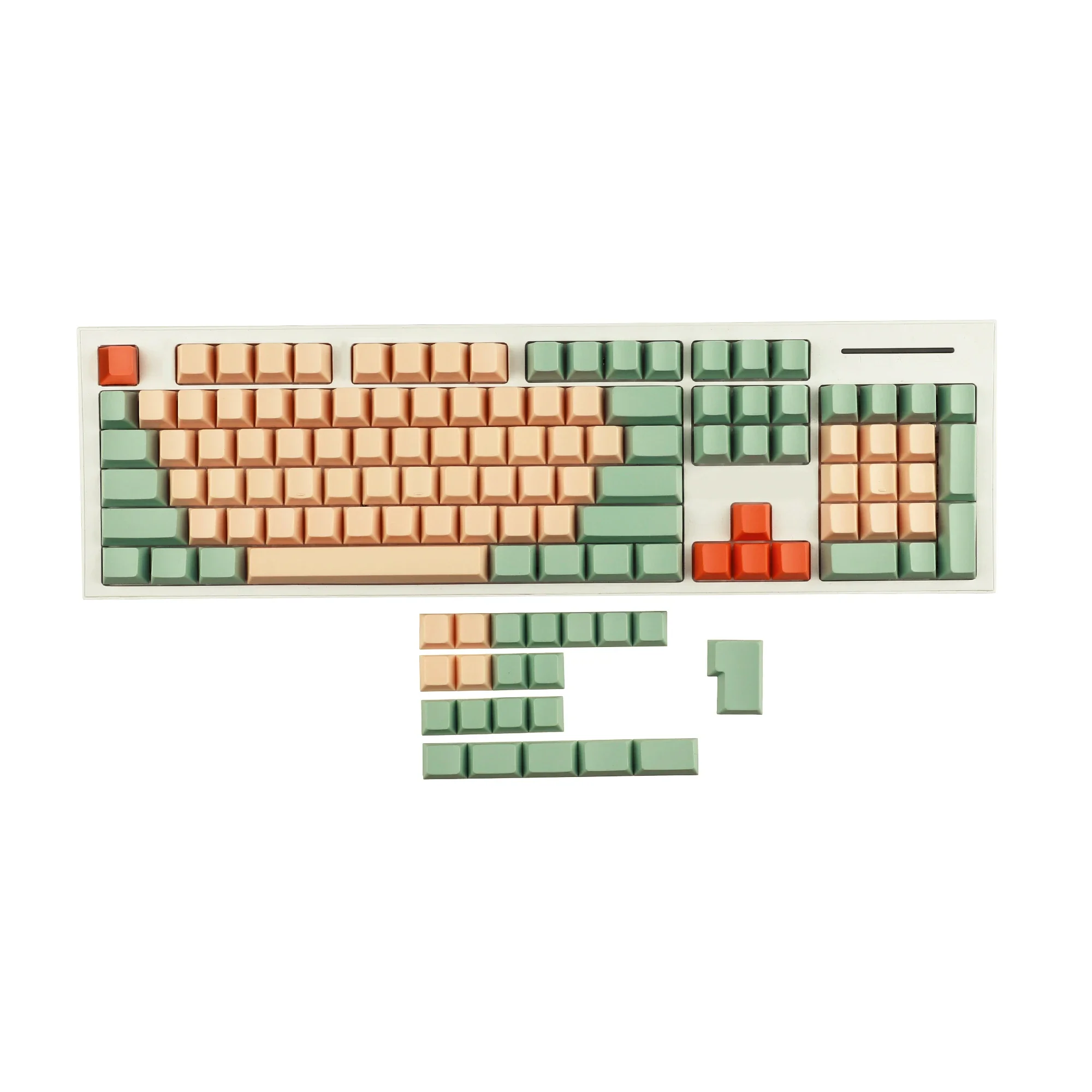 Hami Melon Dye-sub PBT Keycaps German Spain UK French ISO For MX Switches Keyboard 104 87 61 Filco YMD96 KBD75 FC980M ID80