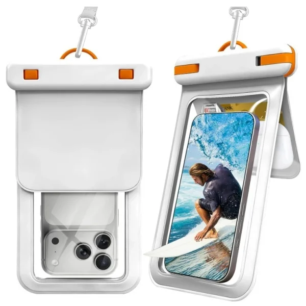 Dual Compartment Waterproof PVC Waist Bag Touch Screen Pouch for Phone Keys Cards Beach Swim Drift Outdoor Water Sports view 6