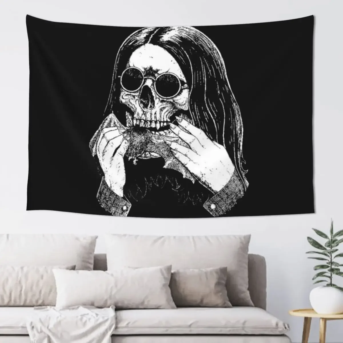 skull face Tapestry Decorative Paintings Wall Carpet Wall Mural Bathroom Decor Tapestry