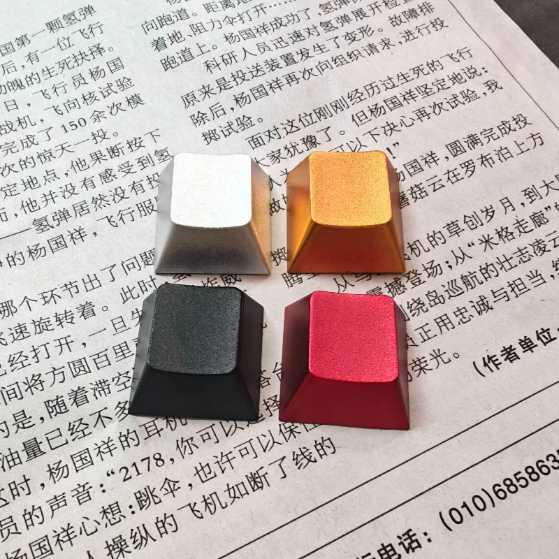 Blank Metal Keycap Aluminum Cnc Alloy Keycaps Custom Cherry Profile R1 R2 R3 R4 Keyboard Cap for Mechanical Keyboard Accessories