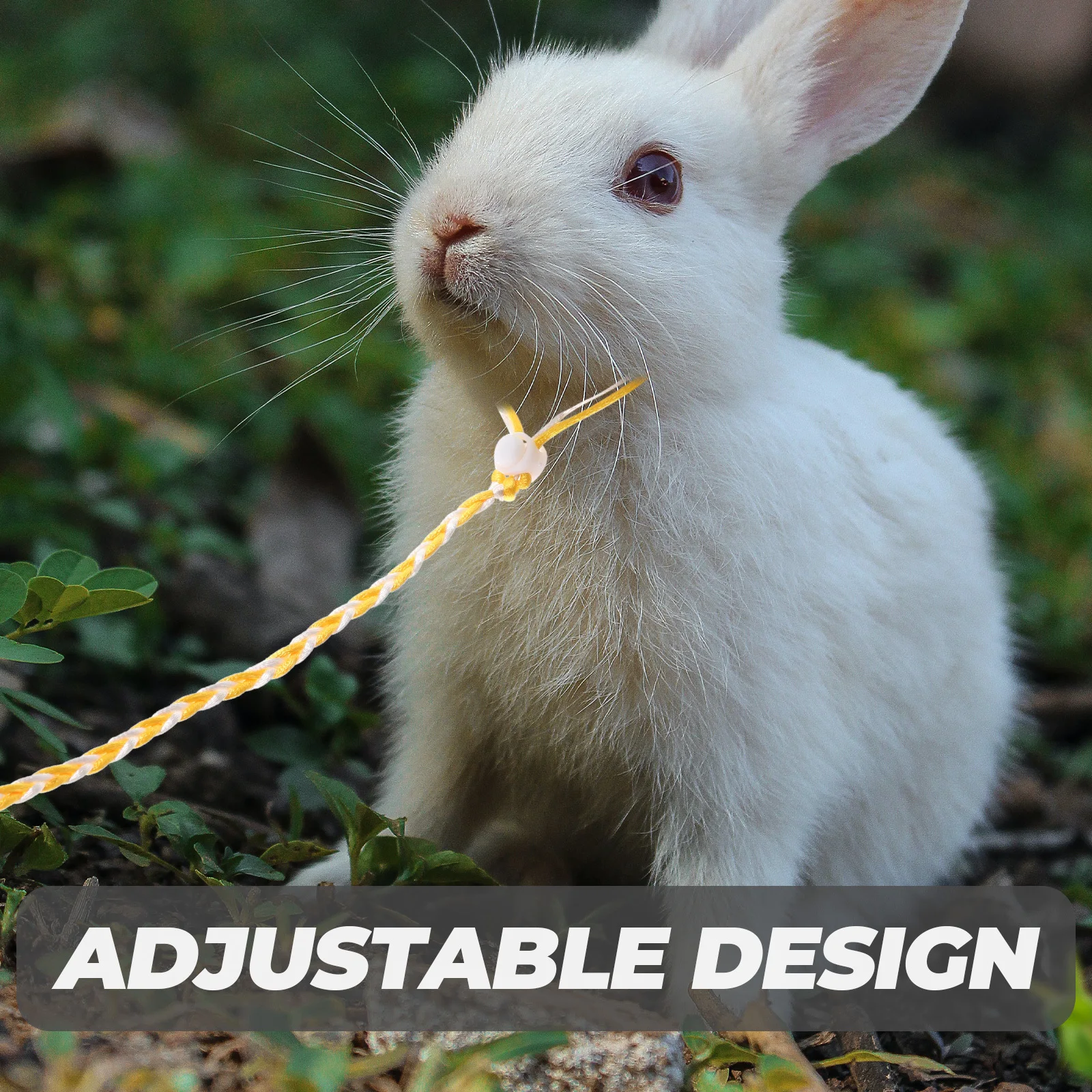 

3Pcs Rabbit Leash Set Premium Small Pet Walking Harness Compatible with Hamster Guinea Pig Squirrel Bunny Outdoor Traction Rope