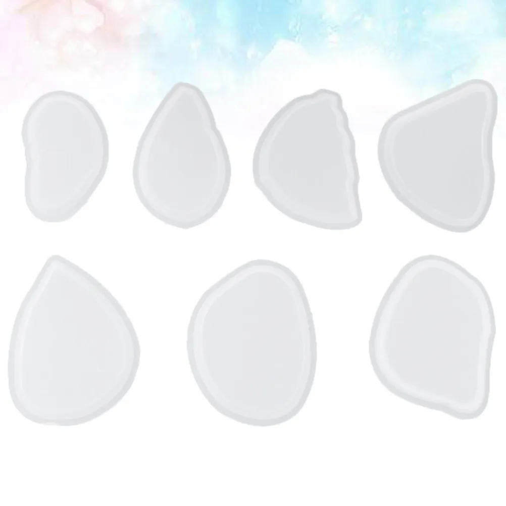 

Набор из 7 миниатюрных подвесок-бирок из эпоксидной смолы, многоразовые, силиконовые, для рукоделия, прозрачные, для изготовления украшений, декора для ожерелий и серег