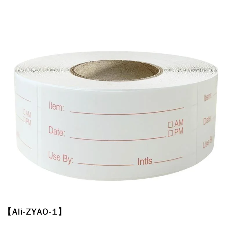 【O】500pcs/roll 5*2.5cm Kitchen Sticker Refrigerator Freezer Food Storage Date Content Label For Restaurant Food Storage