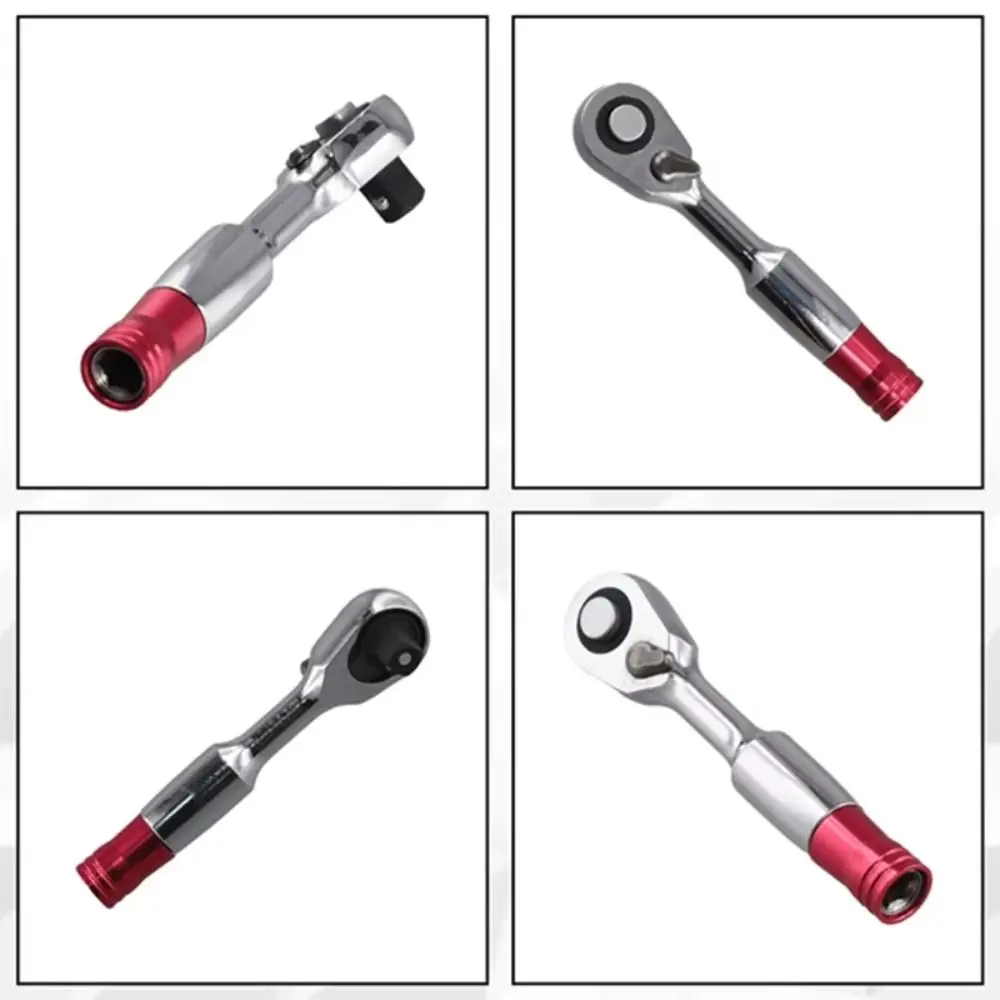 Portable Double End Wrench Mini Anti-skid Handle Mini Ratchet Socket Wrench Compact Adjustable 2-In-1 Wrench Hand Tools