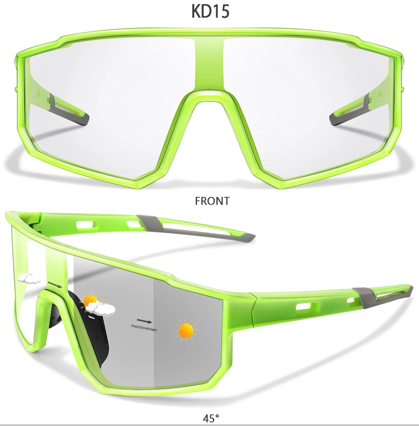 Photochrome Sonnenbrille Neue Stil Marke Männer Frauen Komfortable Winddicht Radfahren Gläser für Fahrrad MTB Fahrrad Laufen Angeln – Detail 11