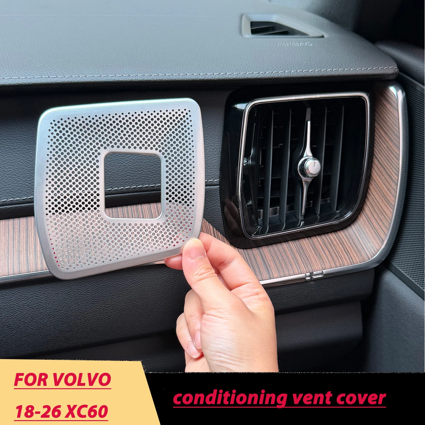 For Volvo 18-26 XC60 central air conditioning vent protection cover, front two side dust cover