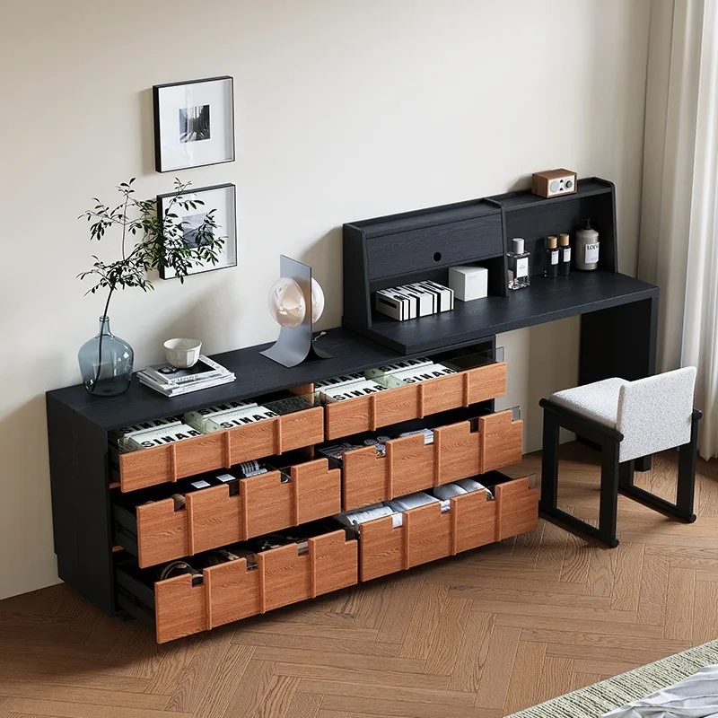 Dresser retractable chest integrated retro small apartment medium and ancient style corner makeup table