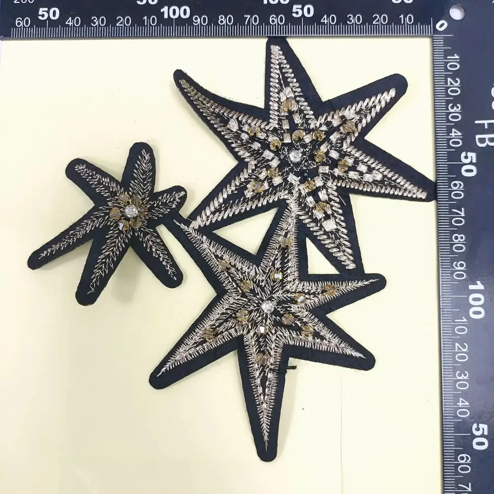 Hat Decoration Patch Accessories Recommends One-piece Five-pointed Star Fashion Supply Embroidered Bottom