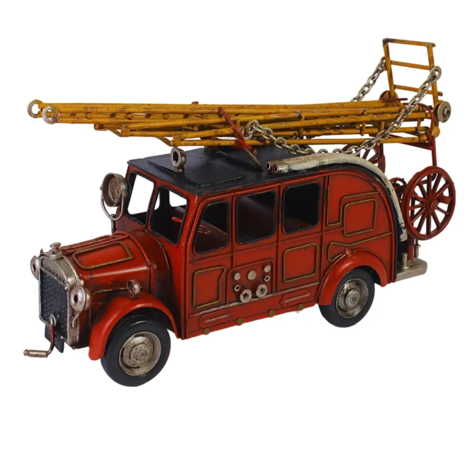 vintage-metal-ladder-fire-truck-model-classic-red-fire-engine-decor-for-collector-desk-display