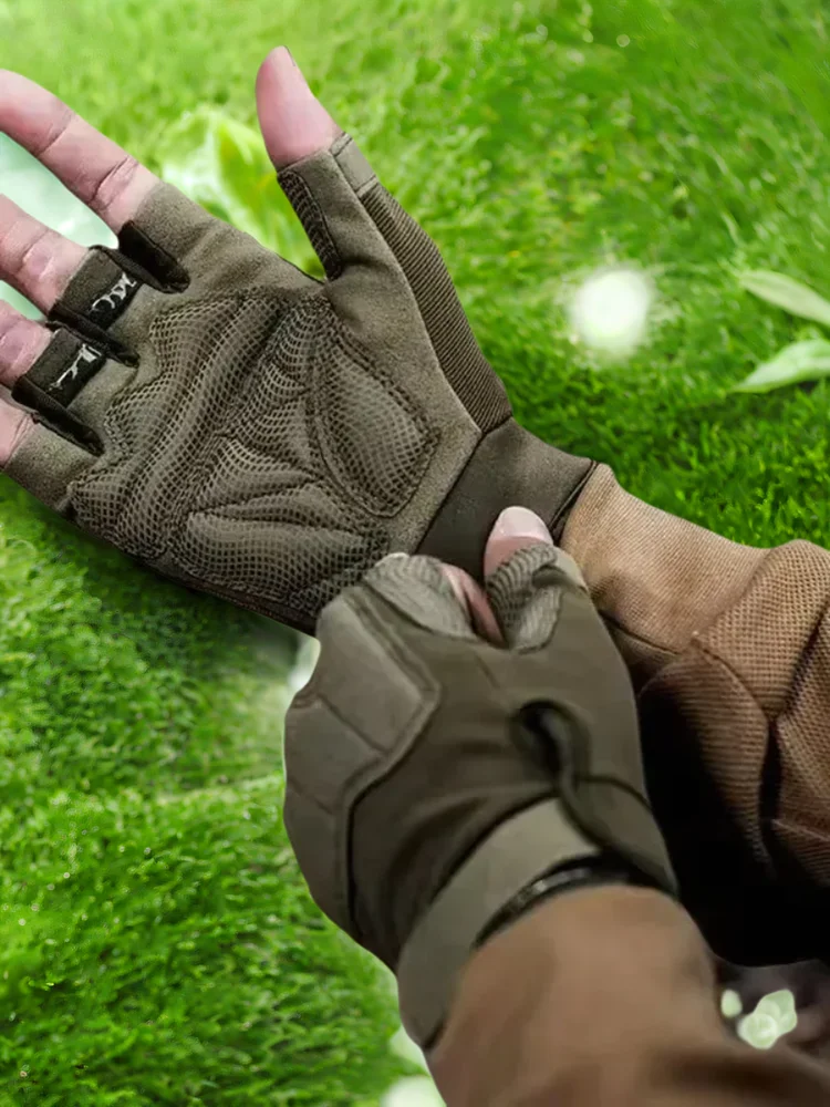 AliExpress WRELS Tactical Gloves Half Finger for Men And Women Outdoor Mountaineering Cycling Wear-resistant Breathable Riding Gloves