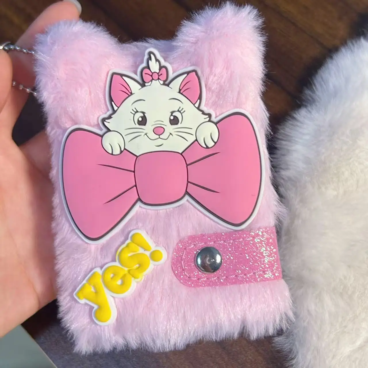 دفتر ملاحظات من القطيفة هدية كتيب ماري كات الوردي الأمريكي، دفتر صوتي إبداعي على شكل قلب الفتاة مقاس 10 × 7 سم #5