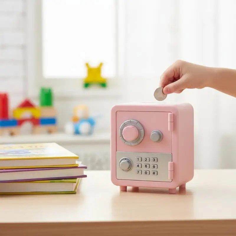 

[JN] Creative Mini Size Savings Bank Children's Storage Piggy Bank Girl Storage Box Toy Birthday Gift