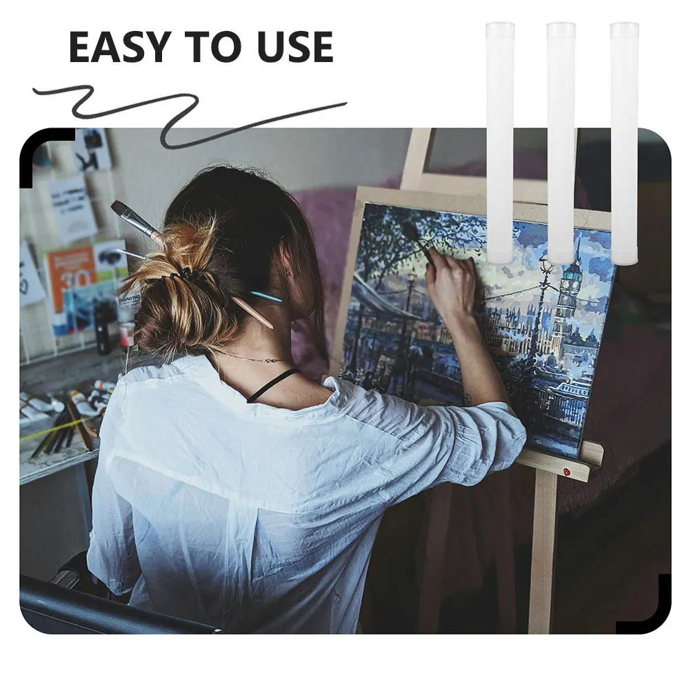 4Pcs Plastic Round Mailing Tubes with Caps Heavy Duty Storage for Blueprints Artwork Posters Document Organizer