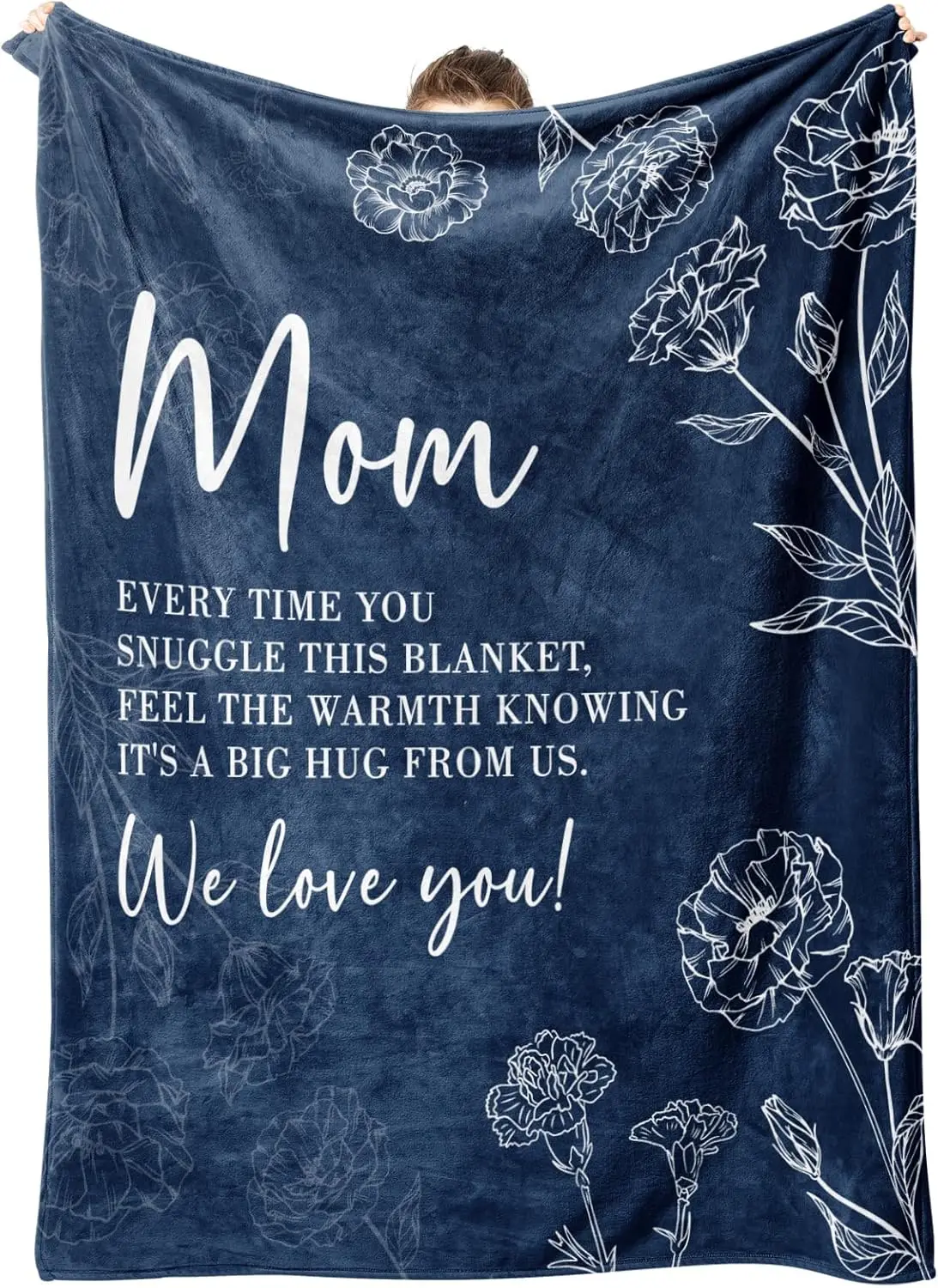 

Gifts for Mom Christmas, Mom Birthday Gifts Blanket, Moms Gift for Women from Daughter Son, We Love You Present for Mother Mommy
