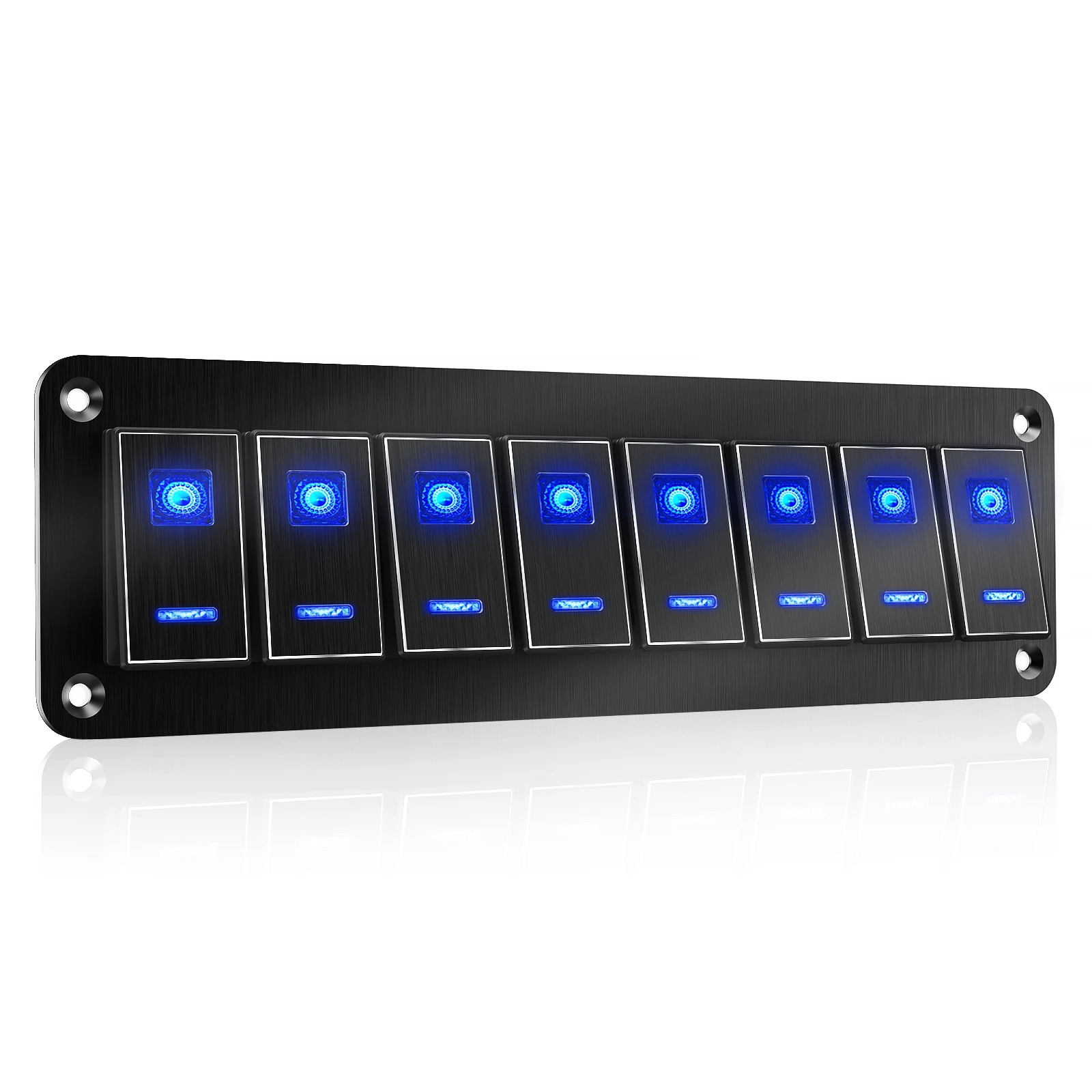 

12V 24V Marine Switch Panel 8 Gang LED Toggle Switch Panel ON-OFF Rocker Switch Panel For Marine Boat Car Switch Panel