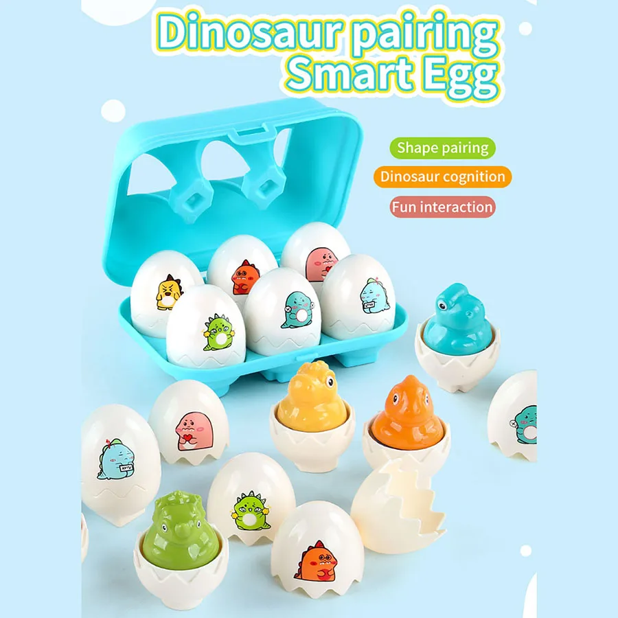 Montessori Eggs 3D Puzzle Learning Education Math Toys Kids Shape Match Smart Game for Children Educational Easter Gifts for Kid