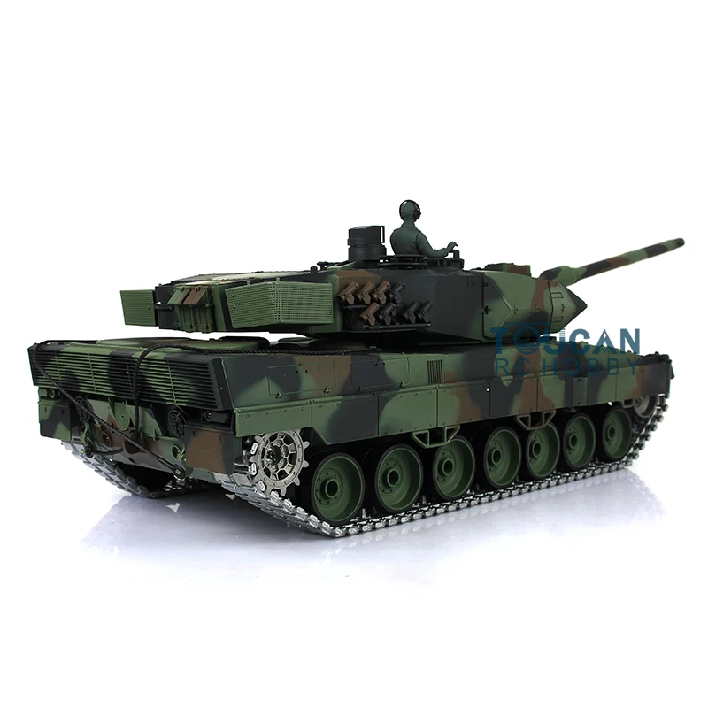 1/16 HENG LONG 7.0 Leopard2A6 RC Tank 3889 360 Turret Barrel Recoil Metal Idler RC Panzer Toys for Boys TH17590-SMT4