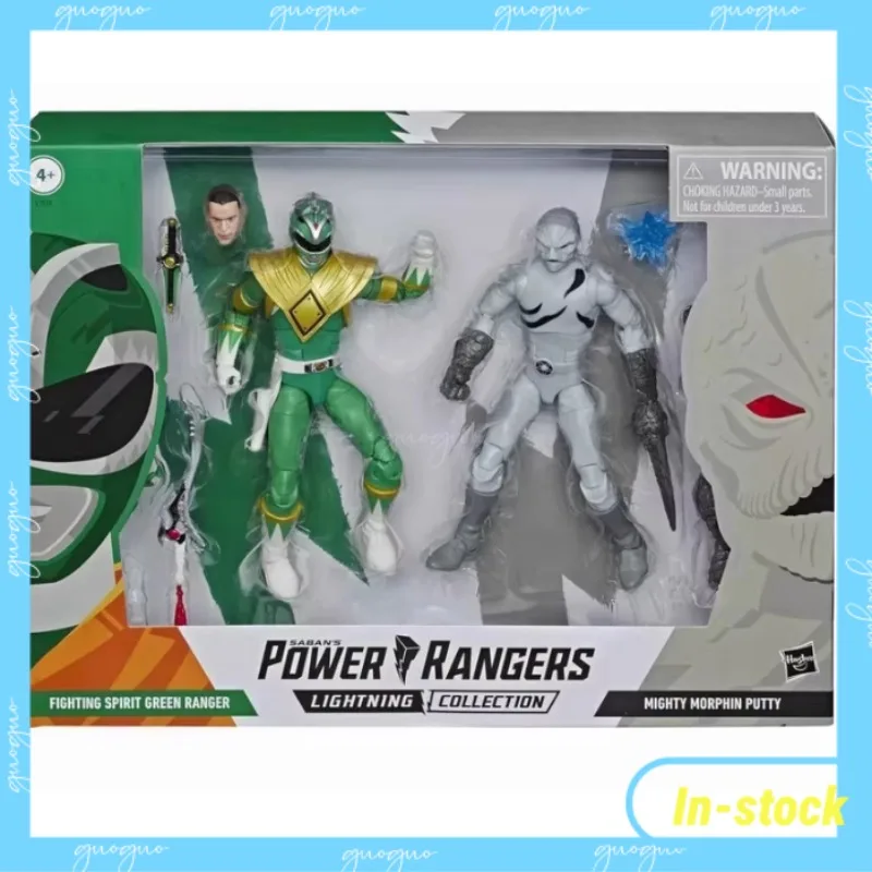 

【In-stock】Hasbro Power Rangers Lightning Fighting Green Ranger and Bodhi Soldier Double Set Animation Character Model Toy