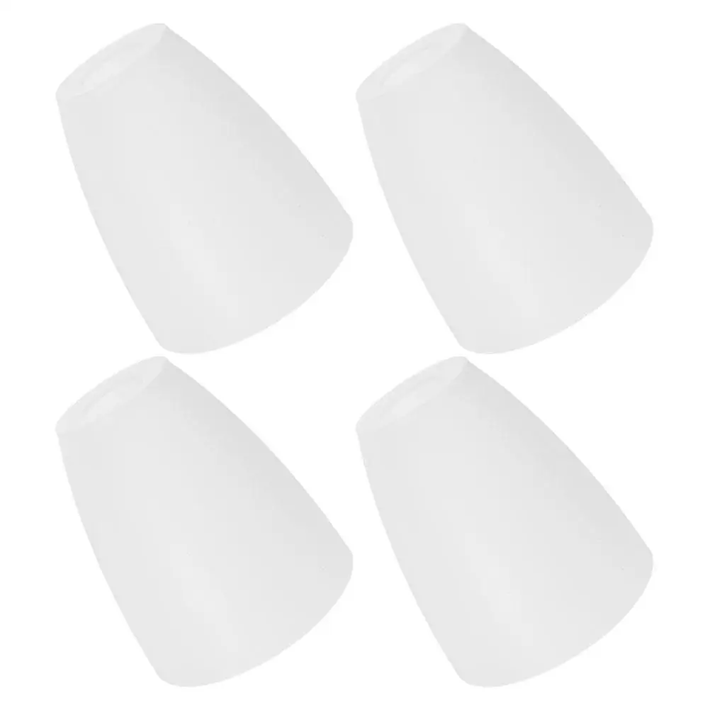 

4 Pcs Lampshade Home Decoration Plastic Replacement White 30mm Hole E14 Base Suitable Living Bedroom Study Multi Purpose