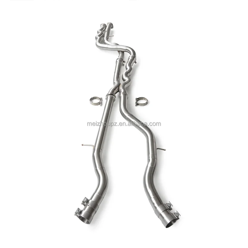 For bmw M3 M4 F80 F82 F83 S55 3.0T 2014-2019 With Resonator Stainless Steel Car Exhaust System Equal Length Middle Pipe