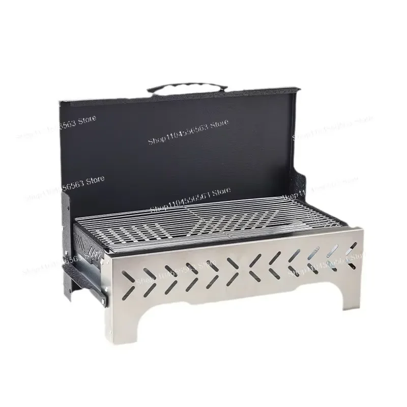 Outdoor, Foldable, Barbecue Grill, Household, Windproof, Portable, Charcoal Grill, Picnic Camping