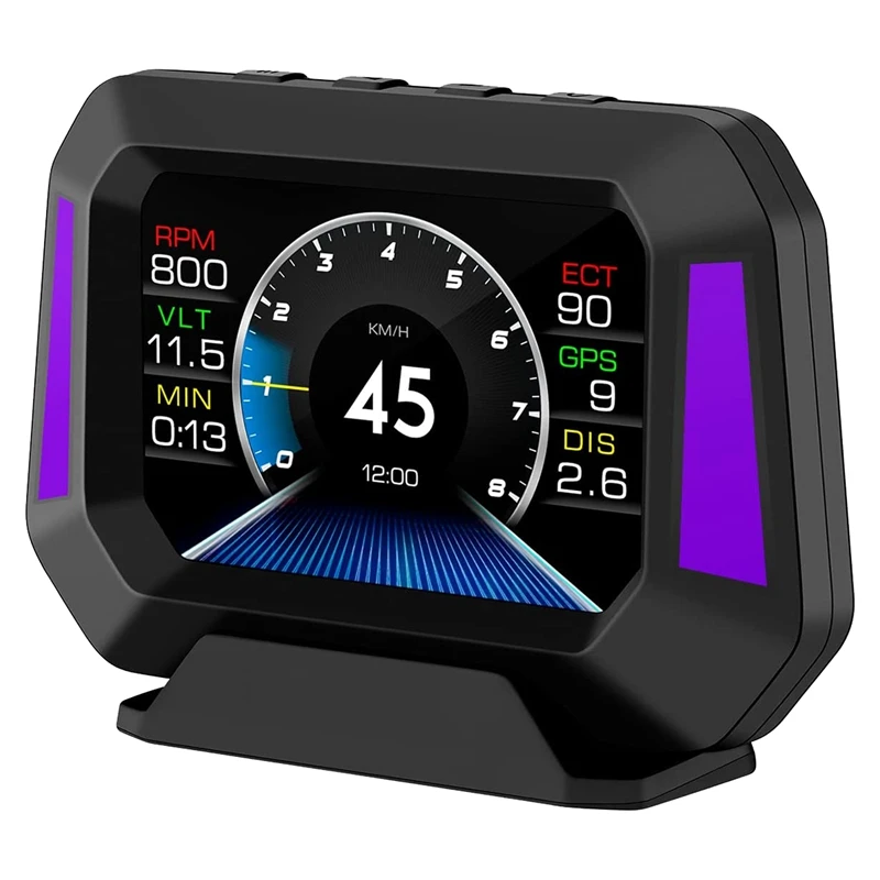 

Car HUD Head Up Display Digital Gauge OBD GPS System Gradiometer Vehicle Speed Auto Diagnostic Tool Car Speedometer