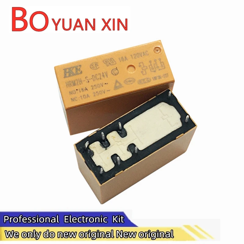 New original HRM2H-S-DC5V-C HKE relay pin 8 16A DC24V HRM2H-S-DC12V-C Household relays