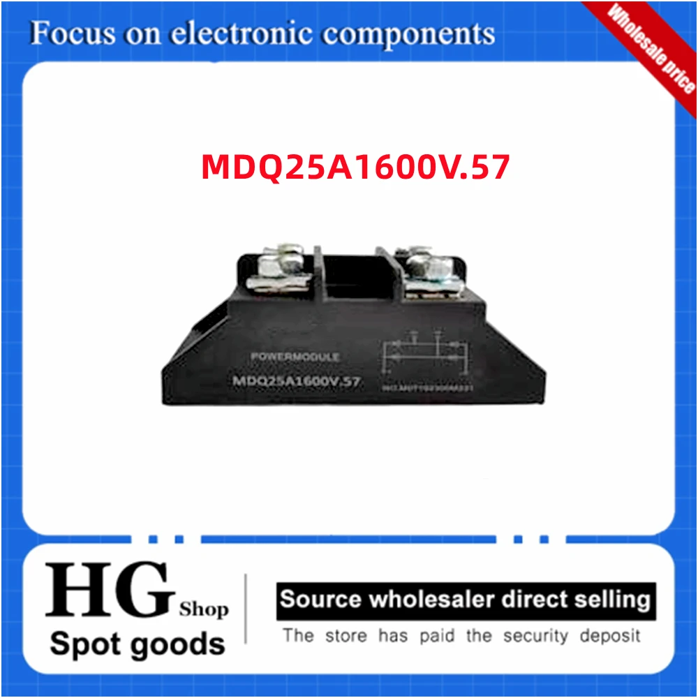 Оригинальный новый однофазный выпрямительный мост MDQ10A 15A 25A 30A 40A 50A 60A 75A 90A 100A 1600V небольшой выпрямитель M331.57 посылка