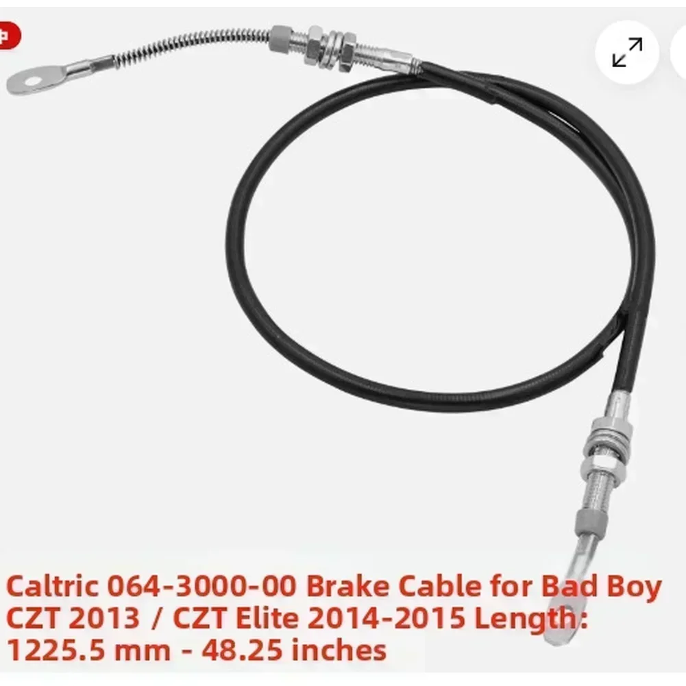

Brake Cable for BAD BOY CZT ZT Mowers Compatible with FOR CALTRIC 064300000 Constructed for Fast Braking and Optimal Routing