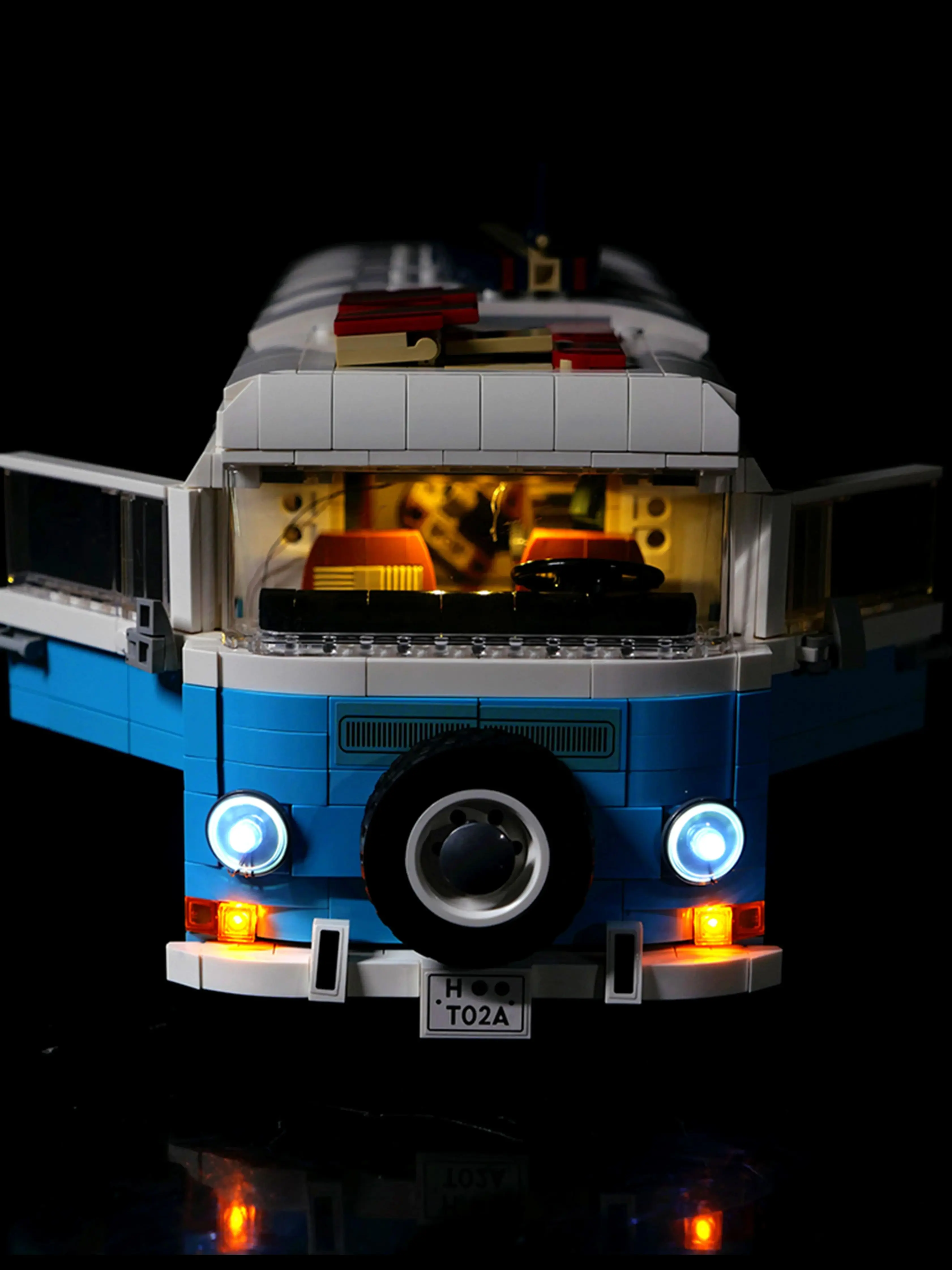 Kit d'éclairage LED compatible avec le modèle de camping-car T2 10279, ensemble de lumières décoratives pour l'affichage (lumières uniquement)