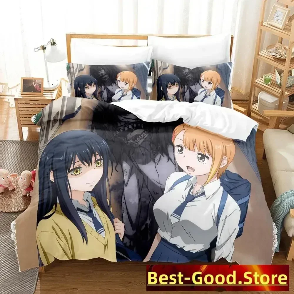 

2023 Mieruko chan Bedding Set Duvet Cover Sheet Printed Bed Set Pillowcase Bed Full Queen King Size Comforter Bedroom