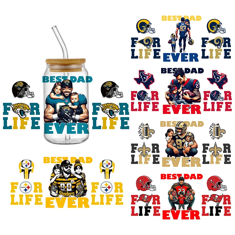 

Miniso Baseball Family UV DTF Cup Wrap for 16oz Libby Cute Cartoon 3D Decal Glass Can DIY Waterproof Transfer Sticker Wholesale
