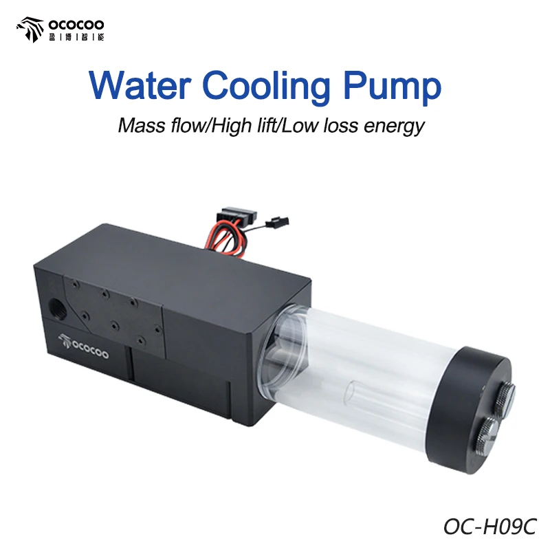 OCOCOO Pump And Reservoir Combo PWM Speed Control Using For Computer Water Coolinng System POM+PPS+Acrylic DC12V 28W OC-H09C