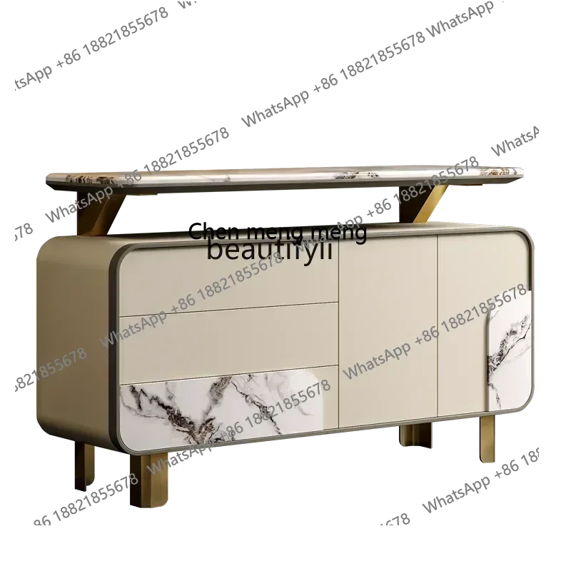 

X Light luxury dining side storage cabinet modern simple marble high-end entrance shoe cabinet bucket cabinet
