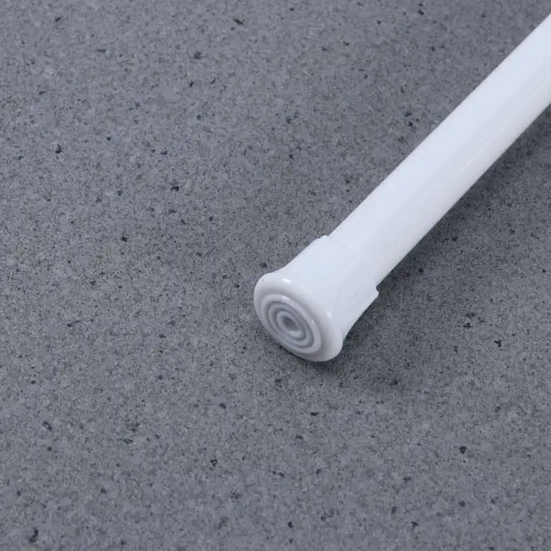 

2 Pcs Telescopic Rod Wall-friendly Shower Curtain Tension Bendable Multi-functional Bar Adjustable Easy Installation