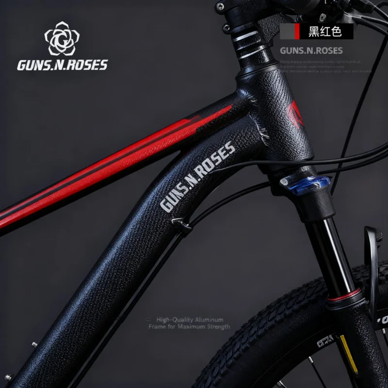 

Black Red Spoke Wheel Aluminum Alloy Frame Oil Disc Brake Mountain Bike Off-Road Variable Speed Men Youth Students