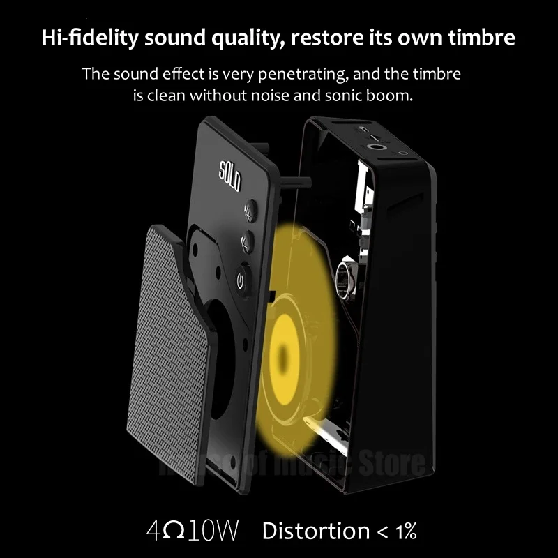 Special Speakers for Wind Instruments Professional Miniature Loudspeaker Hi-fi Sound Effect Portable Wireless Bluetooth Boombox