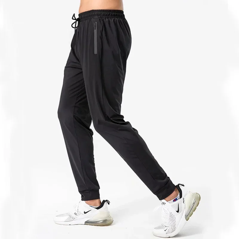 Männer Sport Laufhose Zipper Athletische Fußball Fußball Training Elastizität Legging Jogging Gym Hose