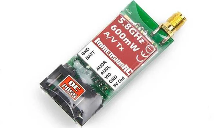 

ImmersionRC Raceband 5.8GHz 600mW A/V Transmitter 5.8G AV Audio Video Tx VTX Transmitter for FatShark