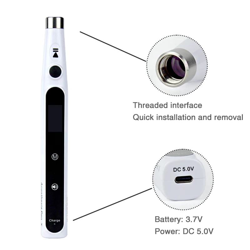 Inyector de anestesia Dental, anestesia Local inalámbrica indolora portátil con pantalla LCD operable, equipo de dentista