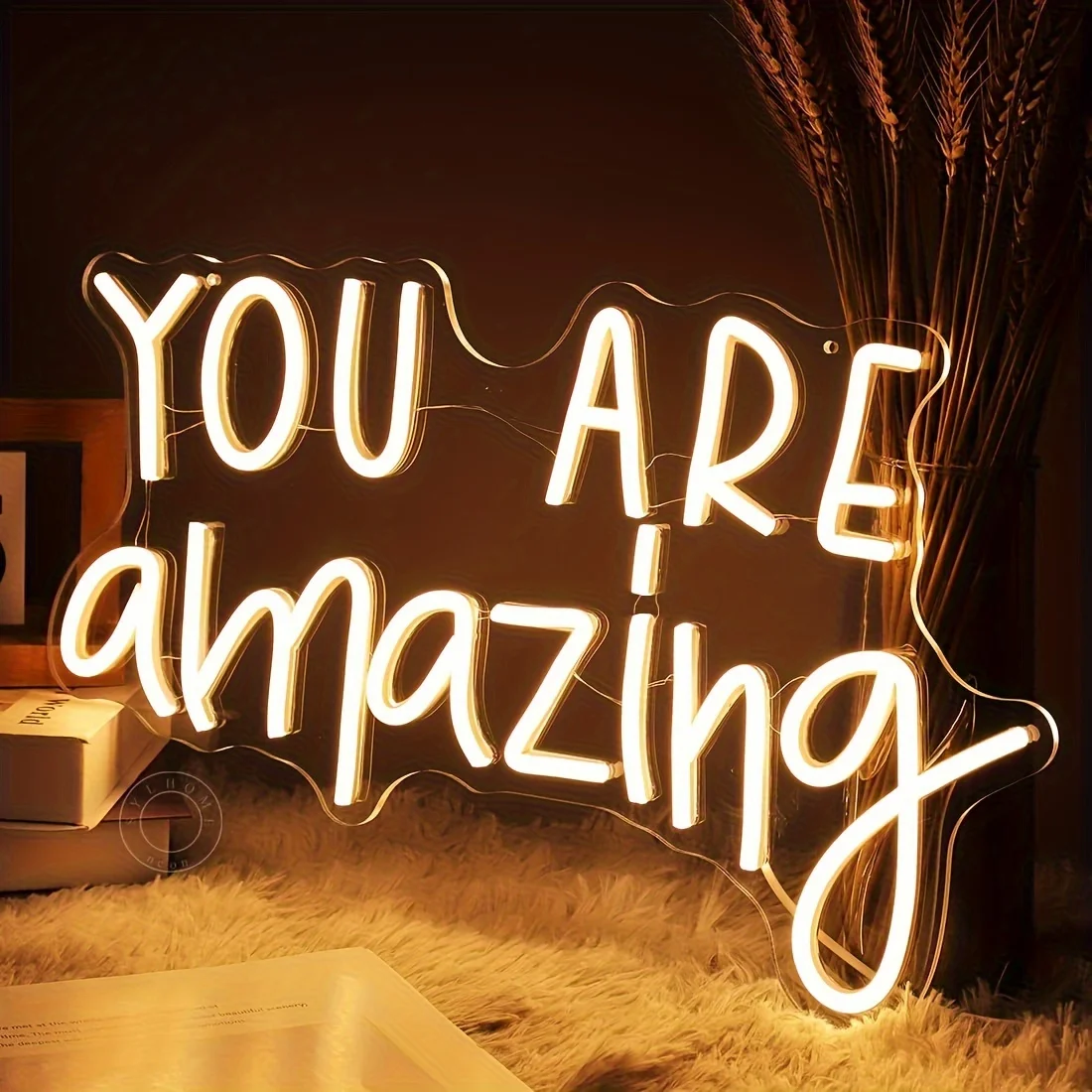 You Are Amazing LED Neon Light Sign, Girls Boys Wall Decor Sign for Bedroom Living Room Classroom, Birthday Christmas Gift